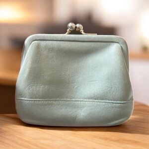 Vintage Coach Kiss Lock Mint Seafoam